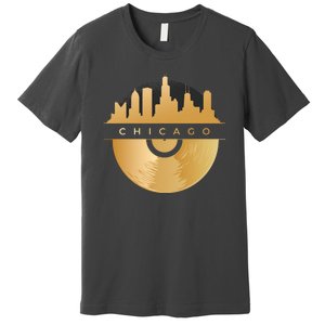 Chicago Vinyl Skyline Premium T-Shirt