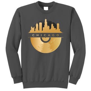 Chicago Vinyl Skyline Tall Sweatshirt