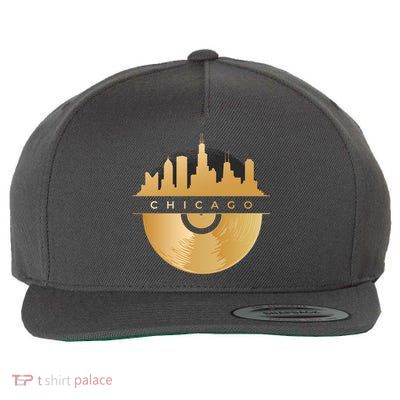 Chicago Vinyl Skyline Wool Snapback Cap