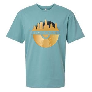 Chicago Vinyl Skyline Sueded Cloud Jersey T-Shirt