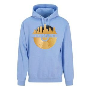 Chicago Vinyl Skyline Unisex Surf Hoodie