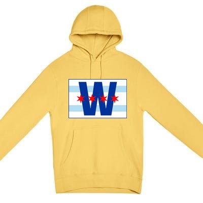 Chicago W Flag Premium Pullover Hoodie