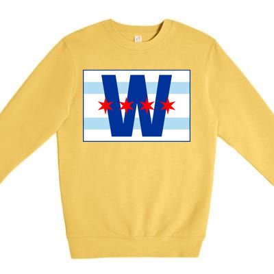 Chicago W Flag Premium Crewneck Sweatshirt