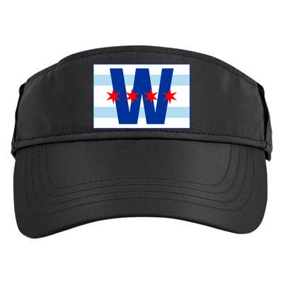 Chicago W Flag Adult Drive Performance Visor