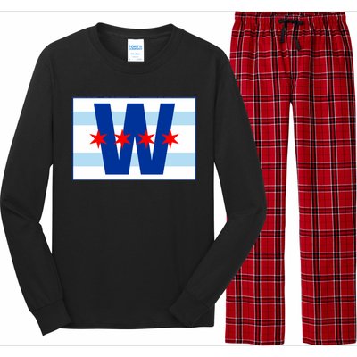 Chicago W Flag Long Sleeve Pajama Set