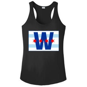 Chicago W Flag Ladies PosiCharge Competitor Racerback Tank