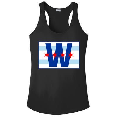 Chicago W Flag Ladies PosiCharge Competitor Racerback Tank