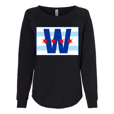 Chicago W Flag Womens California Wash Sweatshirt