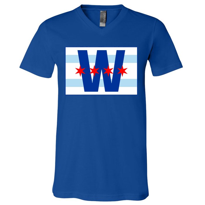 Chicago W Flag V-Neck T-Shirt