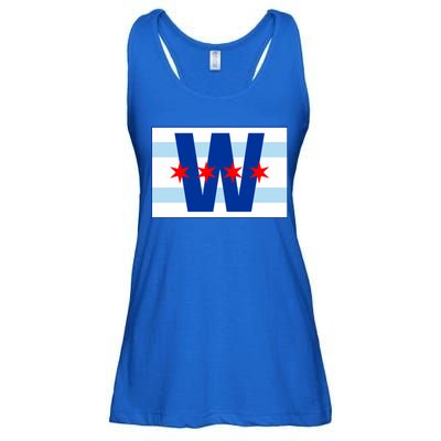 Chicago W Flag Ladies Essential Flowy Tank