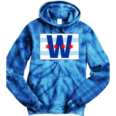 Chicago W Flag Tie Dye Hoodie