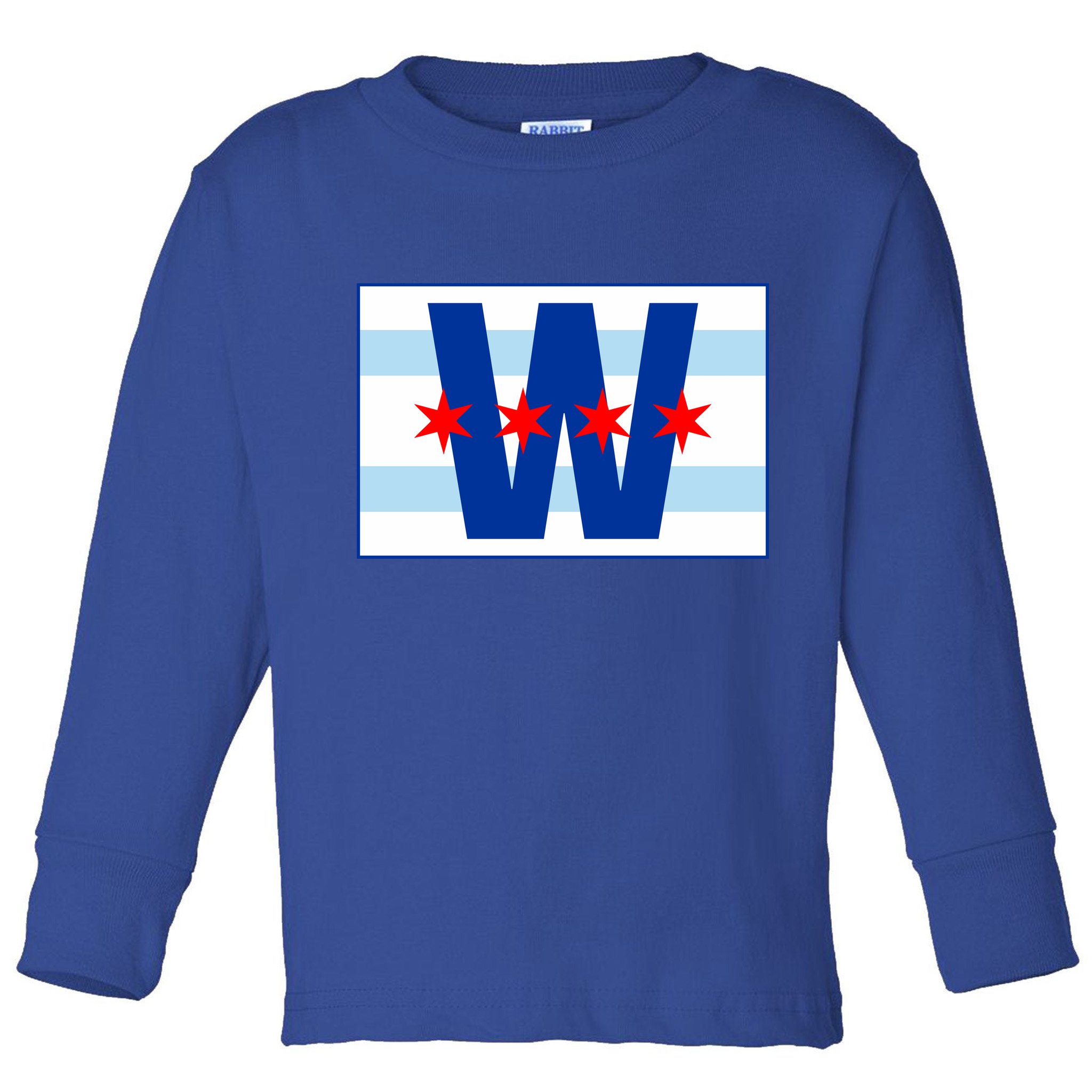 Chicago W Flag Toddler Long Sleeve Shirt