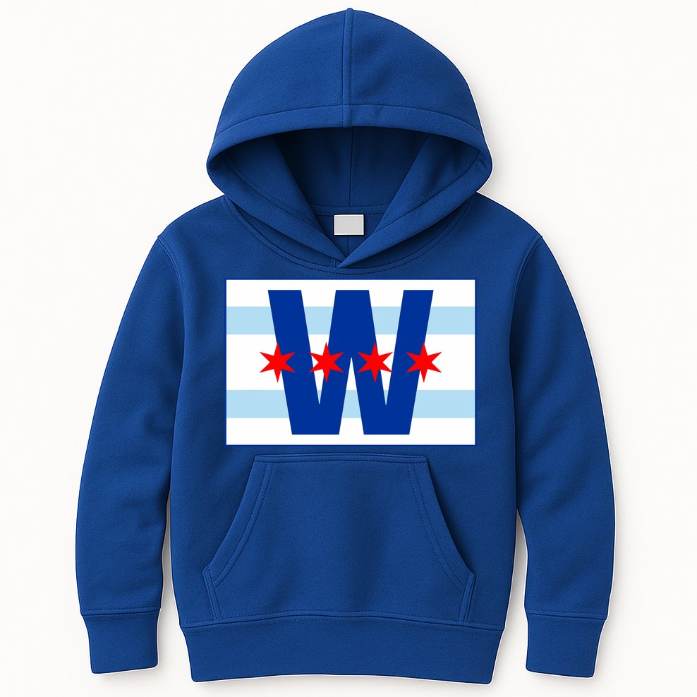 Chicago W Flag Kids Hoodie