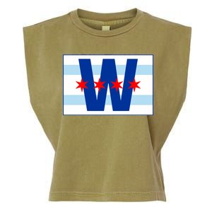 Chicago W Flag Garment-Dyed Women's Muscle Tee