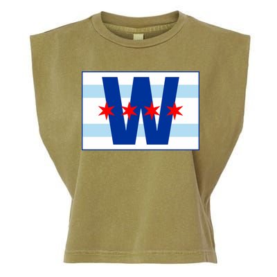 Chicago W Flag Garment-Dyed Women's Muscle Tee