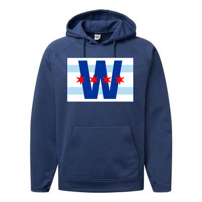 Chicago W Flag Performance Fleece Hoodie