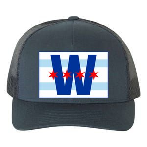 Chicago W Flag Yupoong Adult 5-Panel Trucker Hat