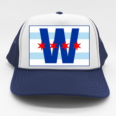 Chicago W Flag Trucker Hat