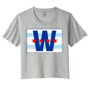 Chicago W Flag Women's Crop Top Tee