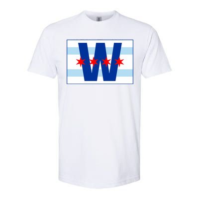 Chicago W Flag Softstyle CVC T-Shirt