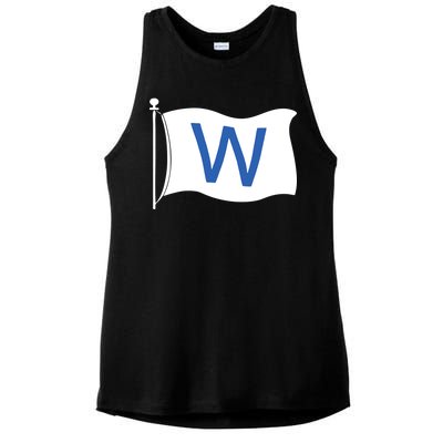 Chicago Win W Flag Baseball Ladies PosiCharge Tri-Blend Wicking Tank