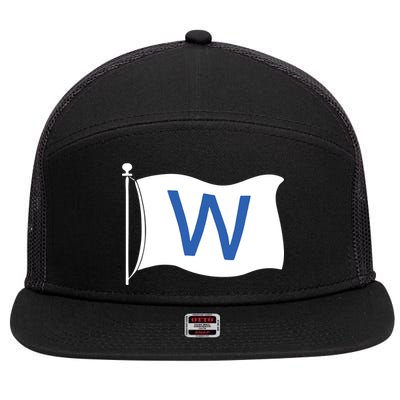 Chicago Win W Flag Baseball 7 Panel Mesh Trucker Snapback Hat