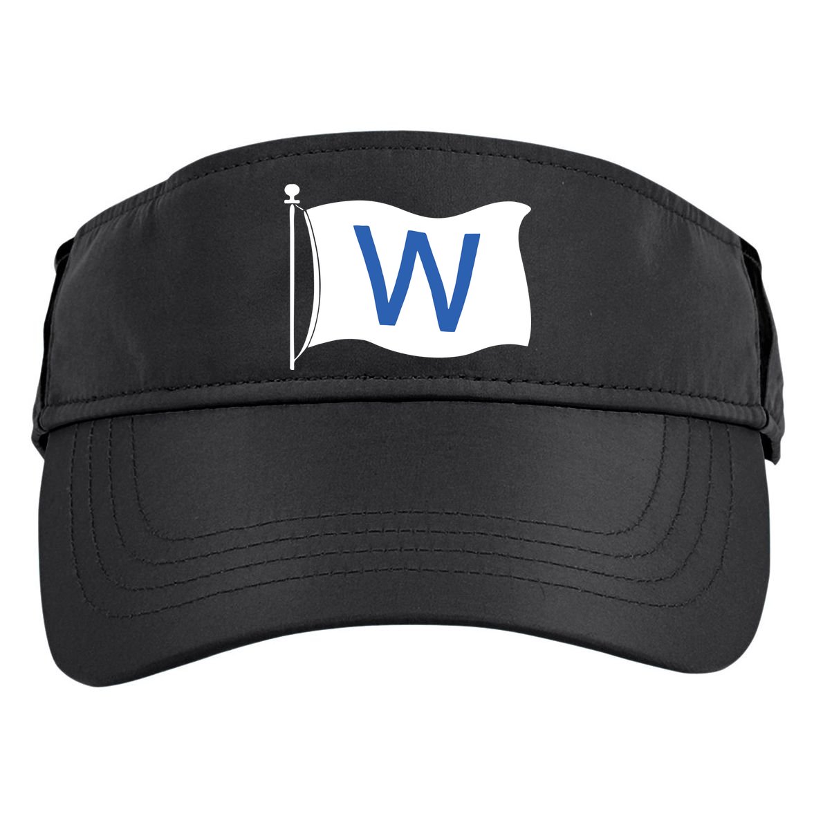 Chicago Win W Flag Baseball Adult Drive Performance Visor
