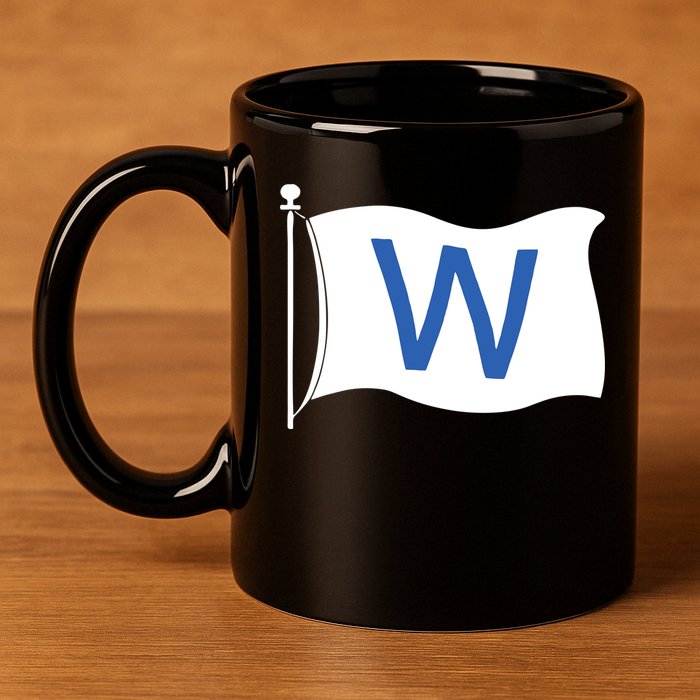Chicago Win W Flag Baseball 11oz C Handle Ceramic Mug