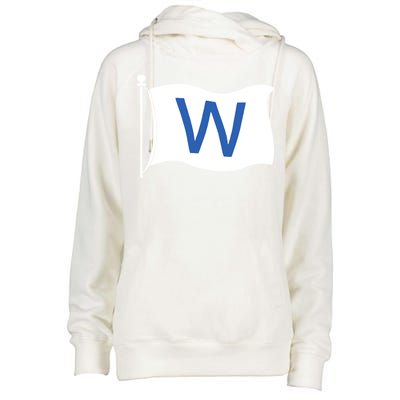 Chicago Win W Flag Baseball Womens Funnel Neck Pullover Hood