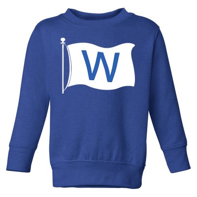 Chicago Win W Flag Baseball Toddler Sweatshirt