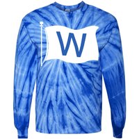 Chicago Win W Flag Baseball Tie-Dye Long Sleeve Shirt