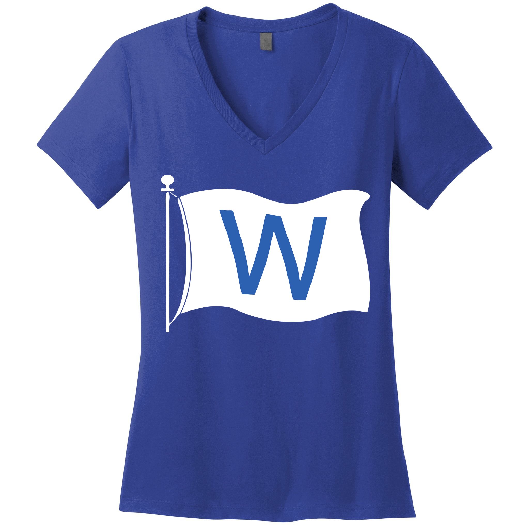 Chicago Win W Flag Baseball Women's V-Neck T-Shirt