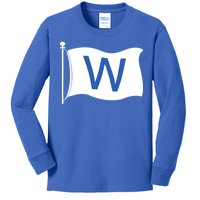 Chicago Win W Flag Baseball Kids Long Sleeve Shirt