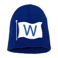 Chicago Win W Flag Baseball Short Acrylic Beanie