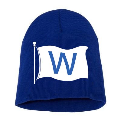 Chicago Win W Flag Baseball Short Acrylic Beanie