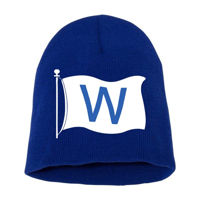 Chicago Win W Flag Baseball Short Acrylic Beanie