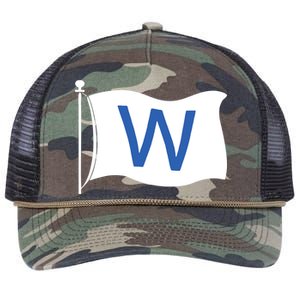 Chicago Win W Flag Baseball Retro Rope Trucker Hat Cap