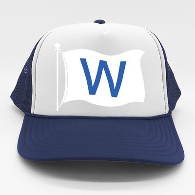 Chicago Win W Flag Baseball Trucker Hat