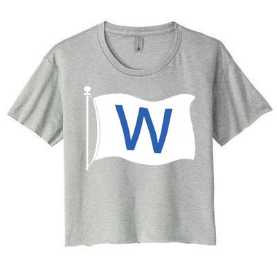 Chicago Win W Flag Baseball Women's Crop Top Tee