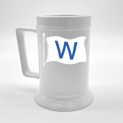 Chicago Win W Flag Baseball Beer Stein