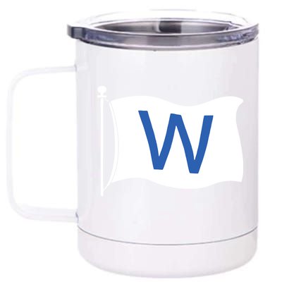 Chicago Win W Flag Baseball 12 oz Stainless Steel Tumbler Cup