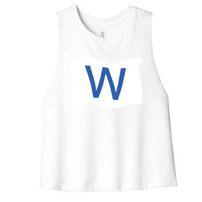 Chicago Win W Flag Baseball Women's Racerback Cropped Tank