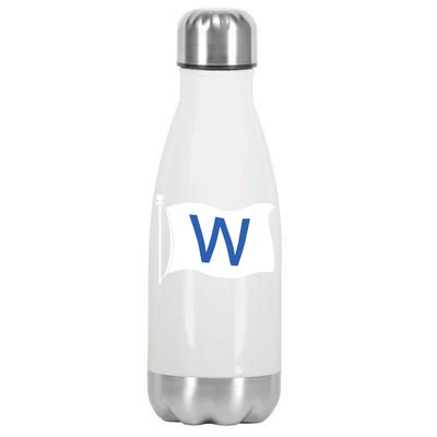 Chicago Win W Flag Baseball Stainless Steel Insulated Water Bottle