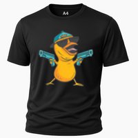 Chick Cartoon With Guns Cooling Performance Crew T-Shirt