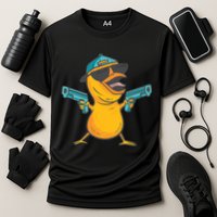 Chick Cartoon With Guns Cooling Performance Crew T-Shirt