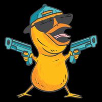 Chick Cartoon With Guns Cooling Performance Crew T-Shirt