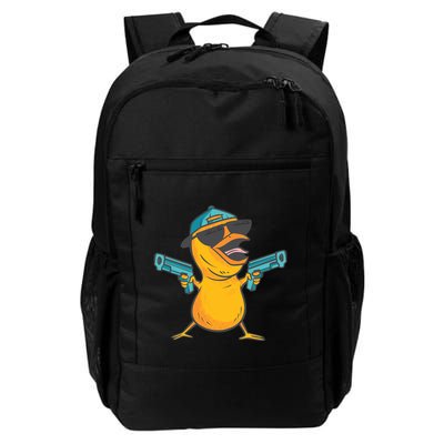 Chick Cartoon With Guns Backpack