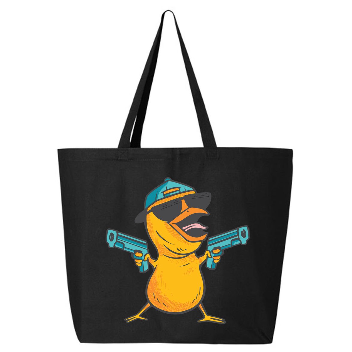 Chick Cartoon With Guns 25L Jumbo Tote