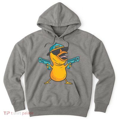 Chick Cartoon With Guns Hoodie