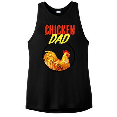 Chicken Dad Ladies PosiCharge Tri-Blend Wicking Tank